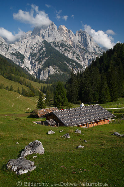 Bindalm Hütten Ramsauer Dolomiten Naturbild Reiteralpe Berge