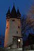 Malefizturm Nachtbild Lindauer Altstadt historischer Diebsturm