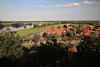 Luftbild Hitzacker Elblandschaft Naturfoto Stadt am Wasserfluss weite Felder von oben