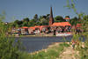 Elbe Flussufer Altstadt Lauenburg Skyline Wasserblick grne Frhlingsflora