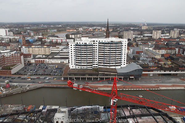 HafenCity Bremerhaven Sicht vom Atlantic Hotel