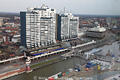 Bremerhaven City Alter Hafen 2008 Bauphase Fotos von oben über Museumshafen Wasserbecken