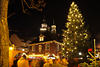 Adventsmarkt Leer Foto Rathaus Nachtlichter Weihnachtsbaum Bild friesische Stadt Trme