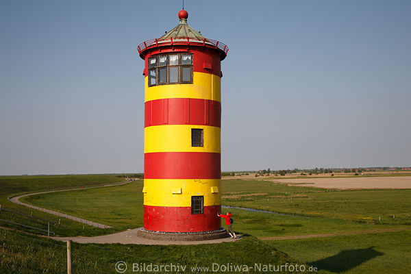 Pilsum Nordseeküste Leuchtturm Landschaft Ostfriesland Meerküste