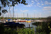 Bootshafen Rothenhusen Segelboote Port in Wasserbucht Ratzeburger See Nordufer Naturbild