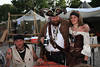 Piraten Mnner Portrt mit hbscher Piratin Frau im Zeltlager