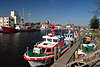 Heiligenhafen Fischerei Touristik Hafenfoto Schiffe in maritimen Ostseehafen Ansicht vor Fehmarn