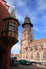 Münsterplatz historische Türme Foto Freiburger Altstadt Kaufhaus Kathedrale Bild