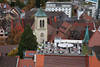Freiburg SKAJO-Bar Dachterrasse Foto Altstadt DächerLandschaft
