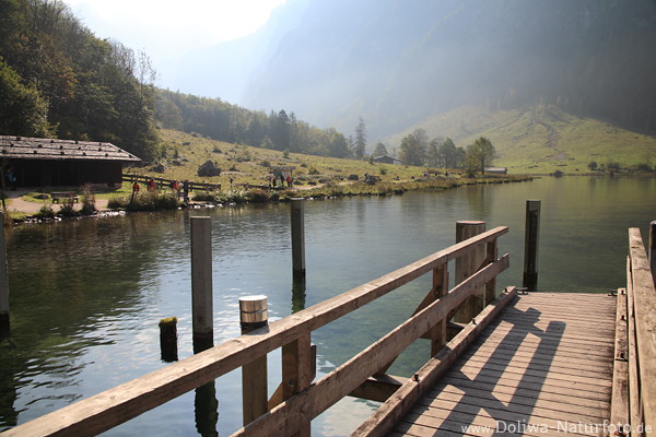 Sdufersteg Knigssee Wasser Lichtstimmung Naturfoto Anlegestelle Saletalm