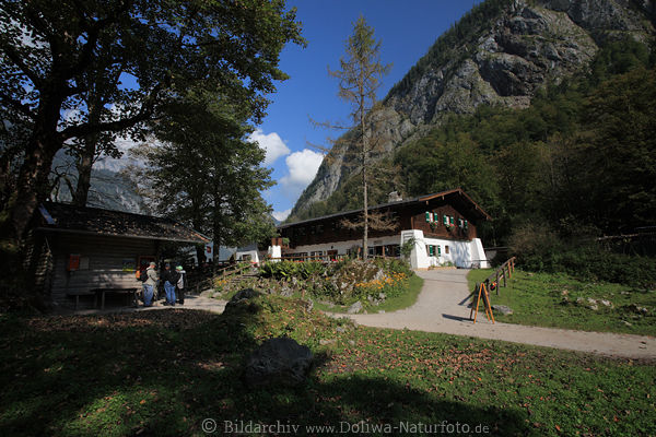 Einkehrhtte Saletalm Naturidylle am Wanderpfad zum Obersee