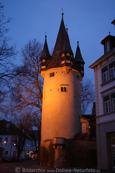 Diebsturm Malefizturm Nachtbild Lindau Stadtknechtsturm Krbler