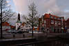 701079_ Glckstadt Lden Shopping-Zentrum am Marktplatz Wasserkanal Kirche Stimmung Bild