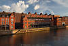Backstein-Fassaden Speicherstadt Hamburg am Wasser Zollkanal Landschaft