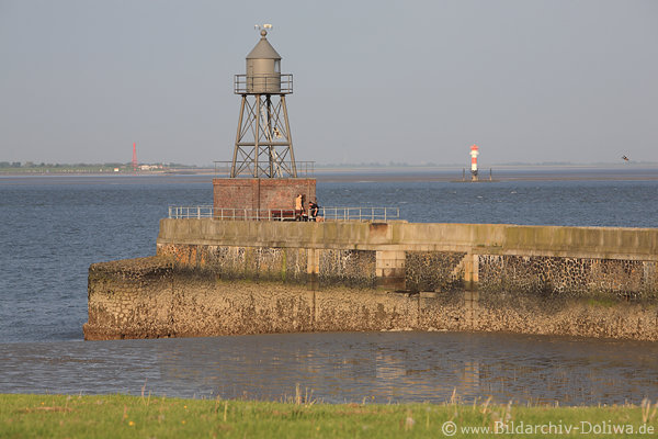 Querfeuer Alte Mole Wilhelmshaven Jadebusen Leuchttrme