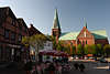Meldorf Marktplatz Bauwerke Marktkirche Caf-Restaurant Pizzeria Mama Leone