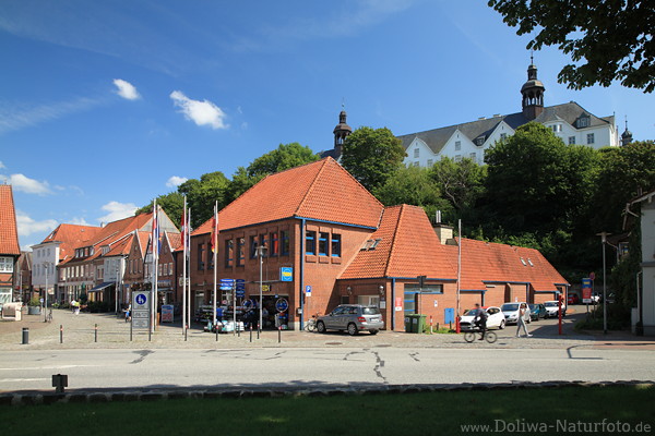 Pln Strasse Huser unterm Schloss Fussgngerzone