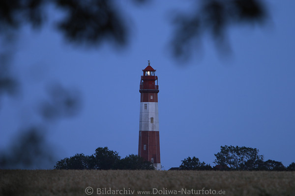 Fehmarn Leuchtturm Flgger Seelaterne zwischen Flgge Sand & Orther Bucht