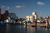 Schiffsport Heiligenhafen Foto Boote Wasserblick Ostseehafen Fischhalle vor Fehmarnsund