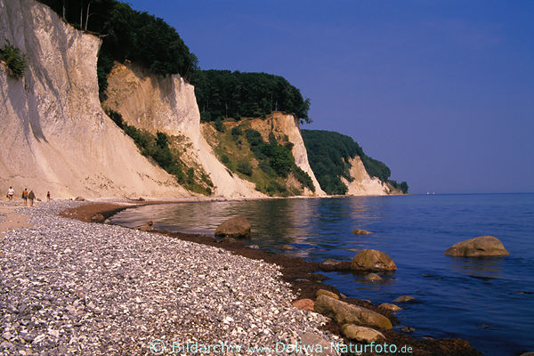 Meerkste Insel Rgen Kreidefelsen Panorama Ostsee-Wasserlandschaft Jasmund Nationalpark