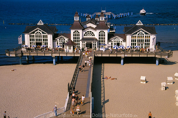 Seebrcke Sellin Meerstrand Mole Insel Rgen Ostseepfahlbau