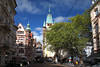 Freiburg Martinstor historischer Turm ber Altstadtstrae Citylandschaft Panorama